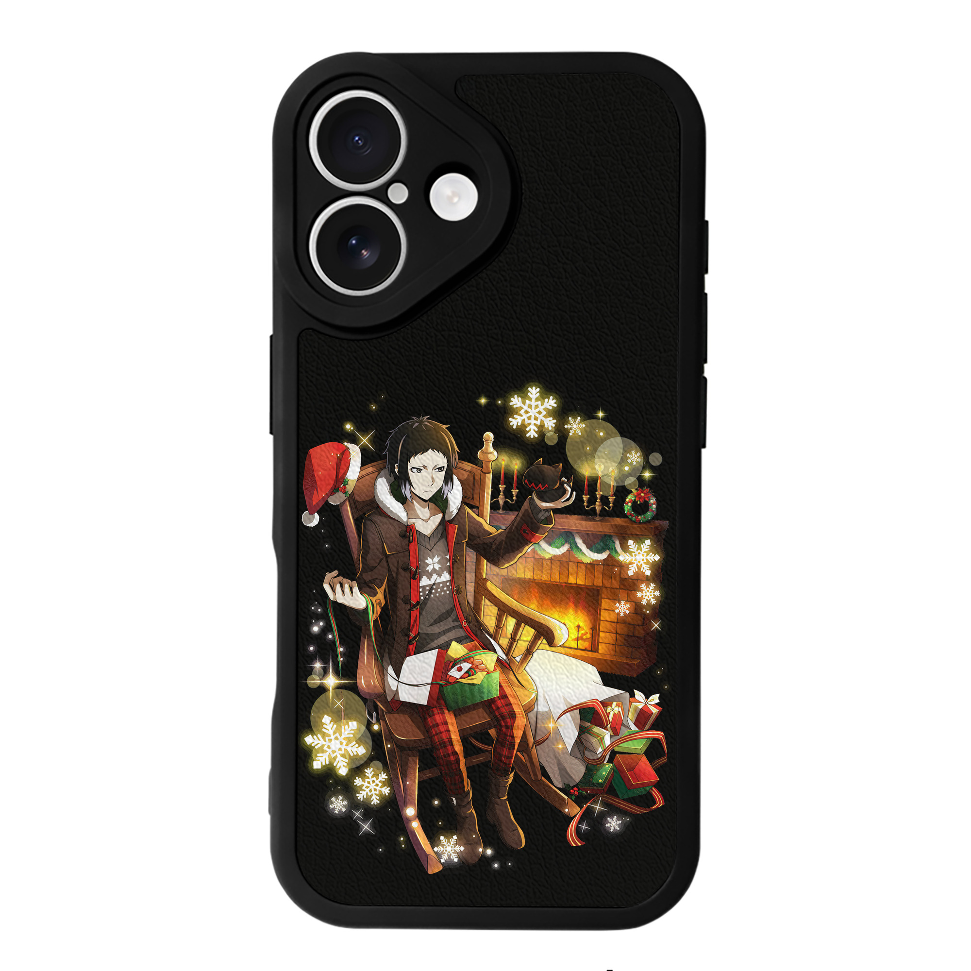 （画像用） 文豪ストレイドッグス Bungo Stray Dogs 【iPhone 16シリーズ対応】シリコンスマホケース（レザー調） 材質：シリコン